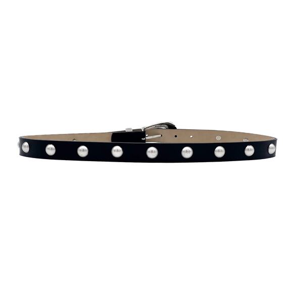 Streets Ahead Larkin Belt Italian Leather Studs Distressed Edgy Rock Grunge L main image 8